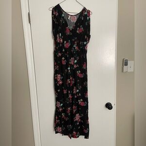 Floral Sleeveless Jumpsuit